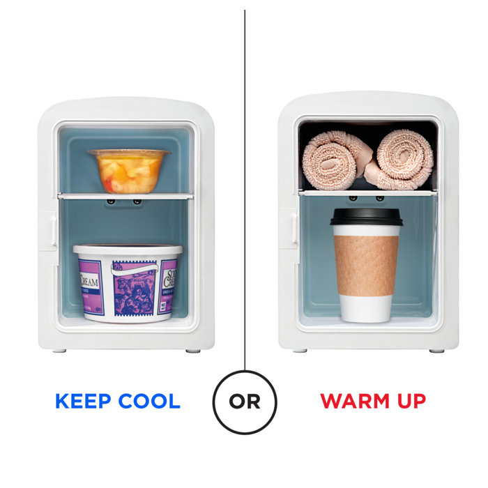 Chefman 0.14 Cubic Feet cu. ft. Countertop Mini Fridge & Reviews Wayfair